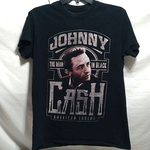 (X3) Johnny Cash The Man In Black American Legend Tee Sz.SM Unisex